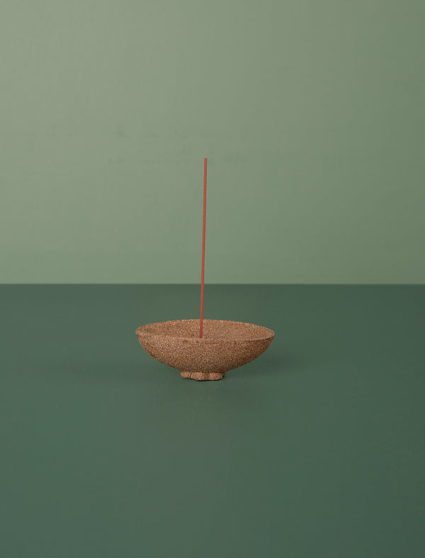 Ceramic Incense Holder Oval // Cocoa