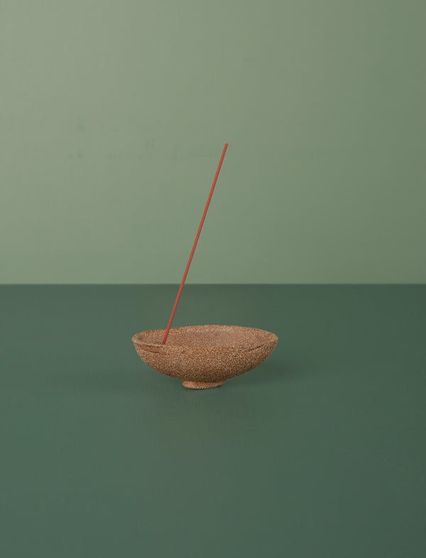 Ceramic Incense Holder Oval // Cocoa
