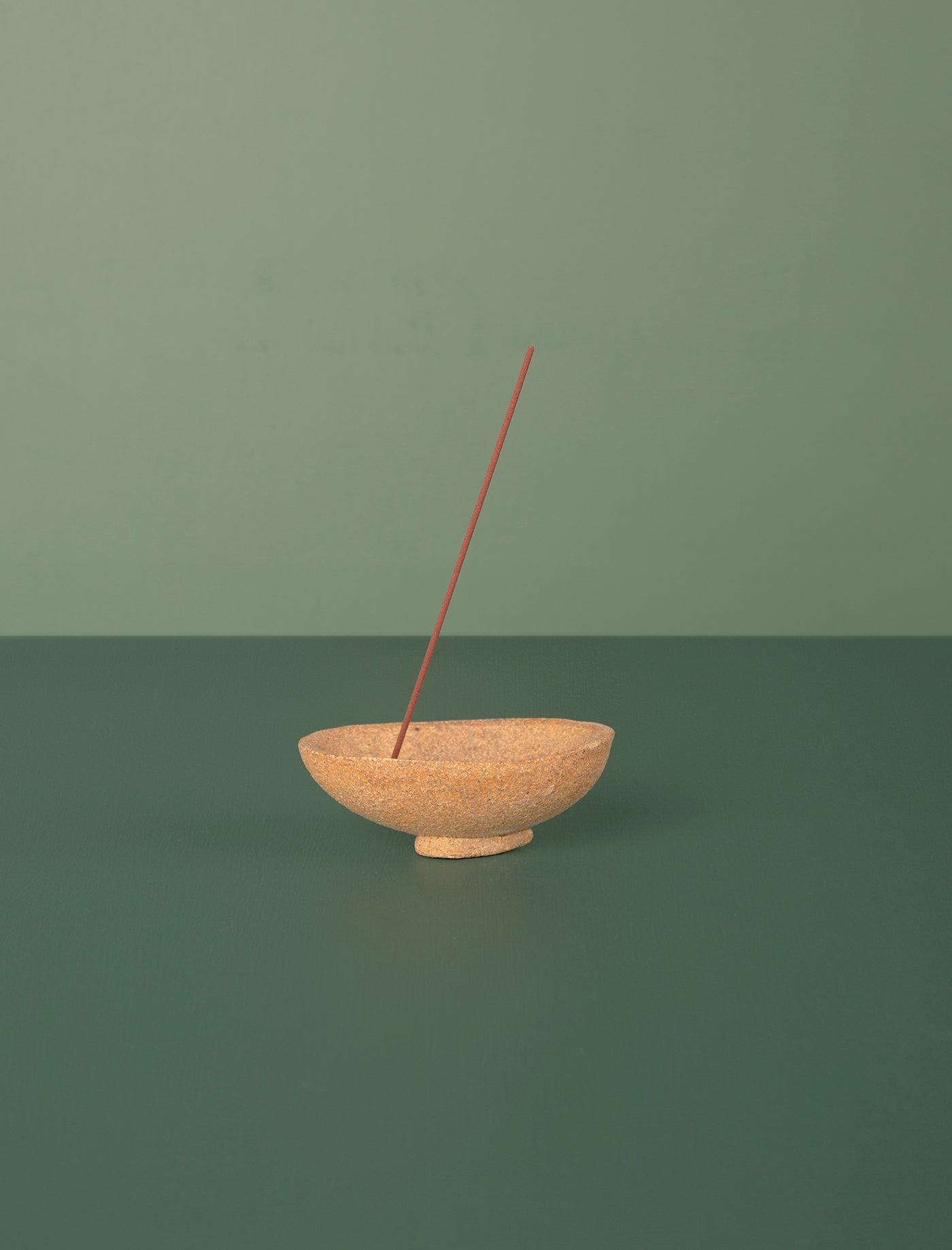 Ceramic Incense Holder Oval // Sand