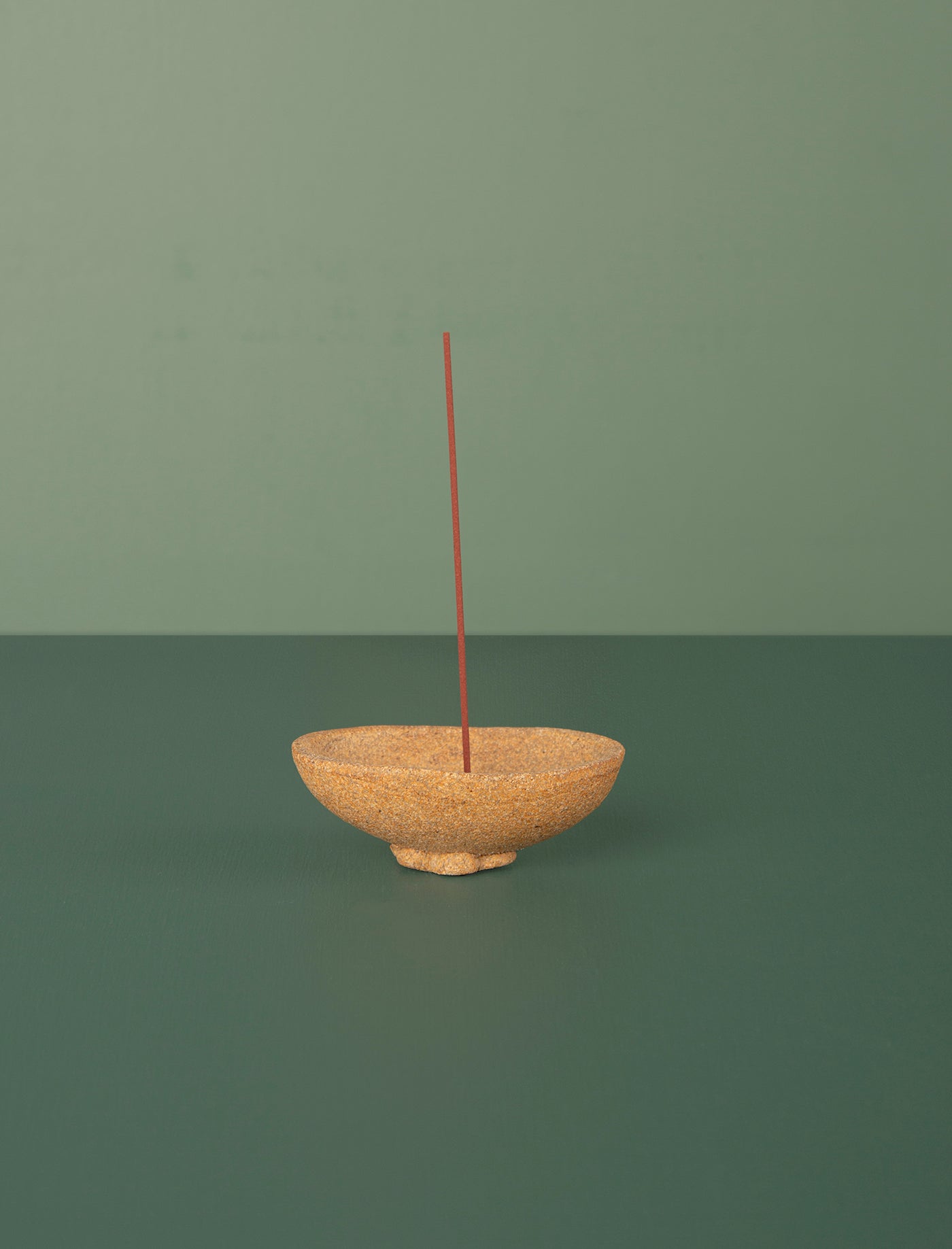 Ceramic Incense Holder Oval // Sand