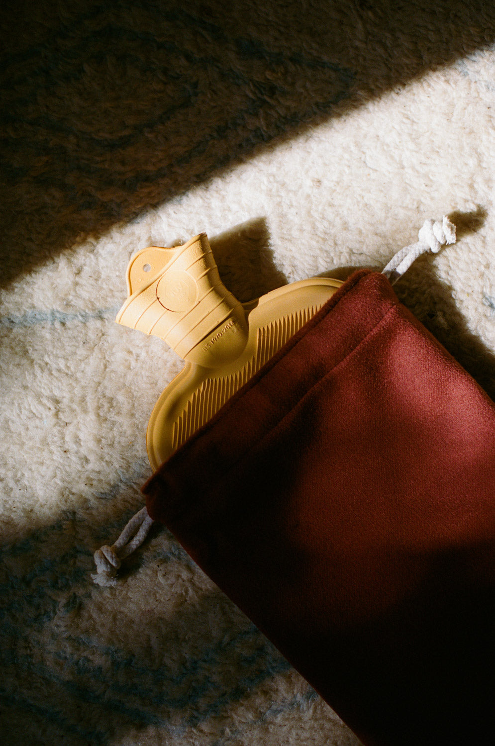 Cashmere Hot Water Bottle Cover // Burgundy