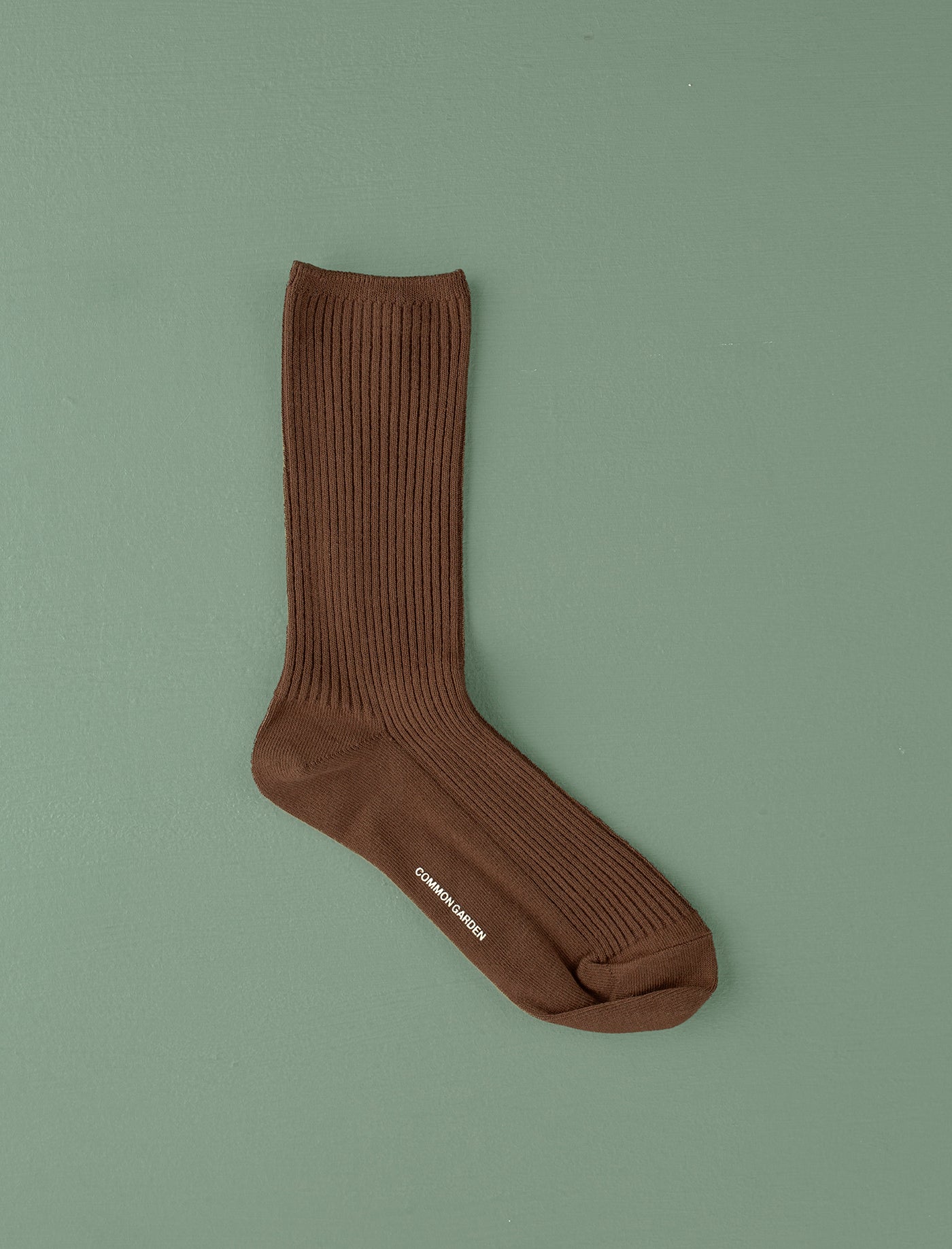 Cotton Ribbed Socks // Cacao