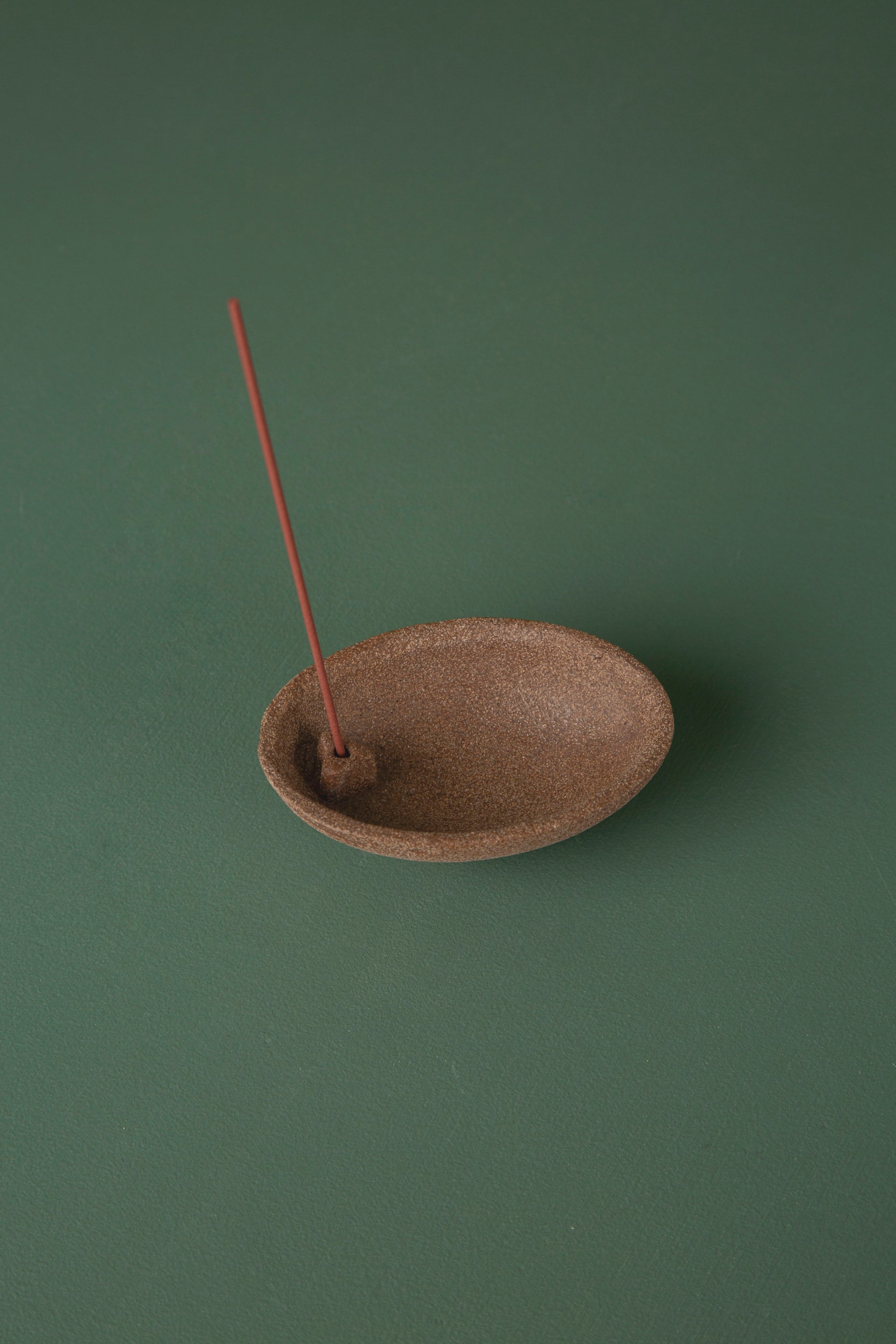 Ceramic Incense Holder Oval // Cocoa