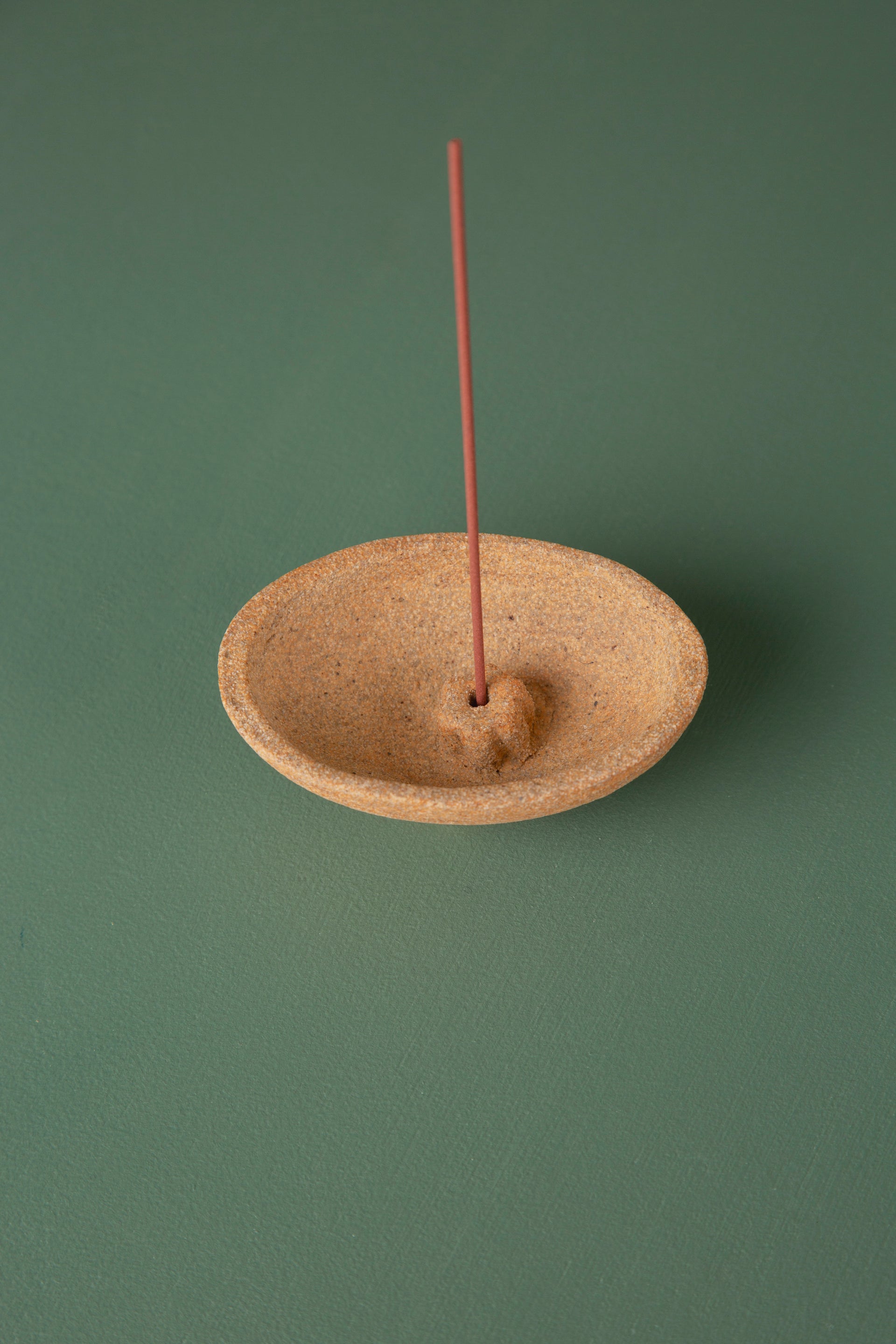 Ceramic Incense Holder Oval // Sand