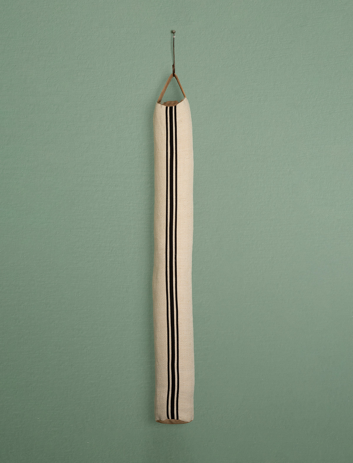 Grain Sack Draught Excluder // Black Stripe