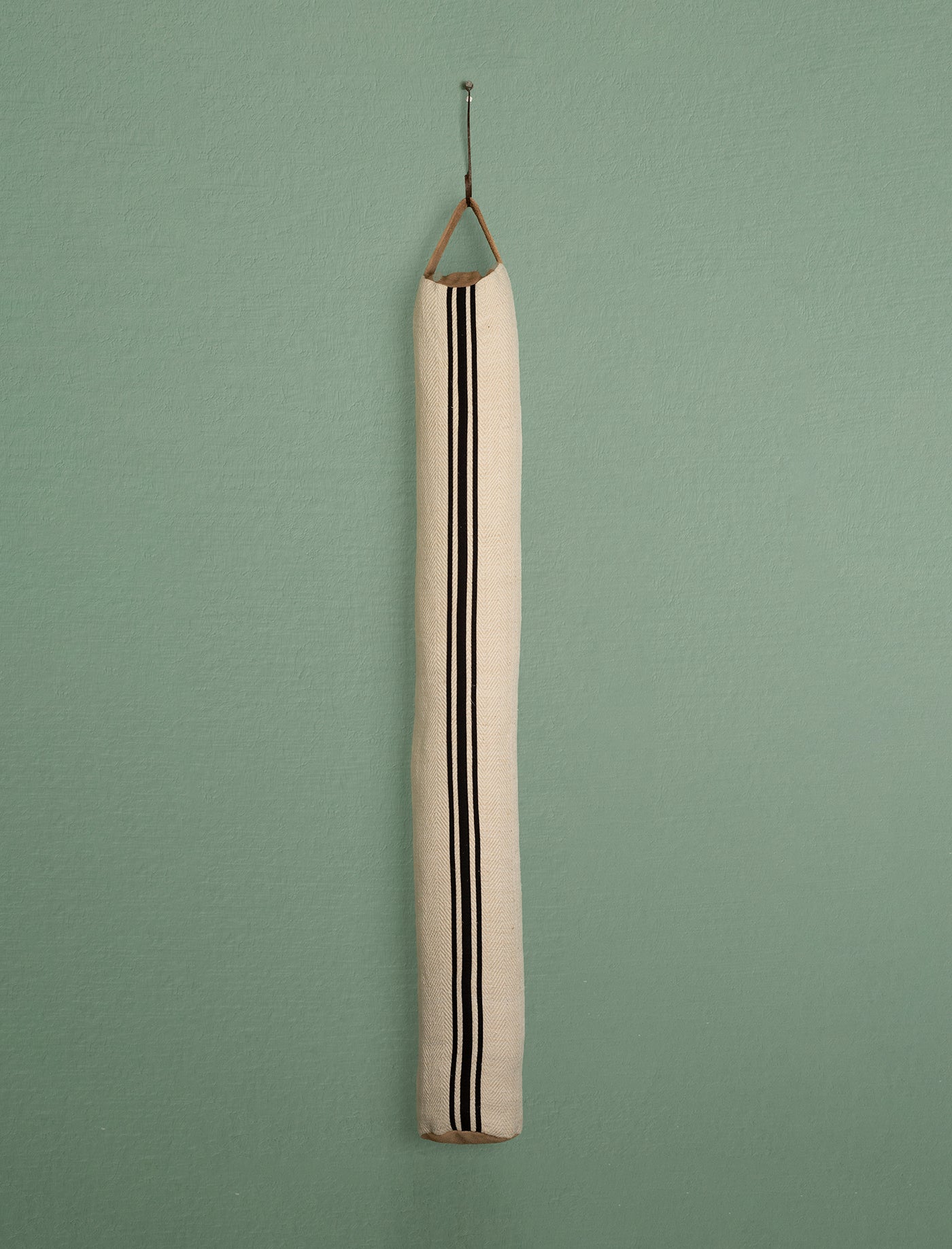 Grain Sack Draught Excluder // Black Stripe