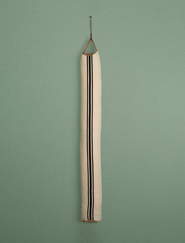 Grain Sack Draught Excluder // Black Stripe