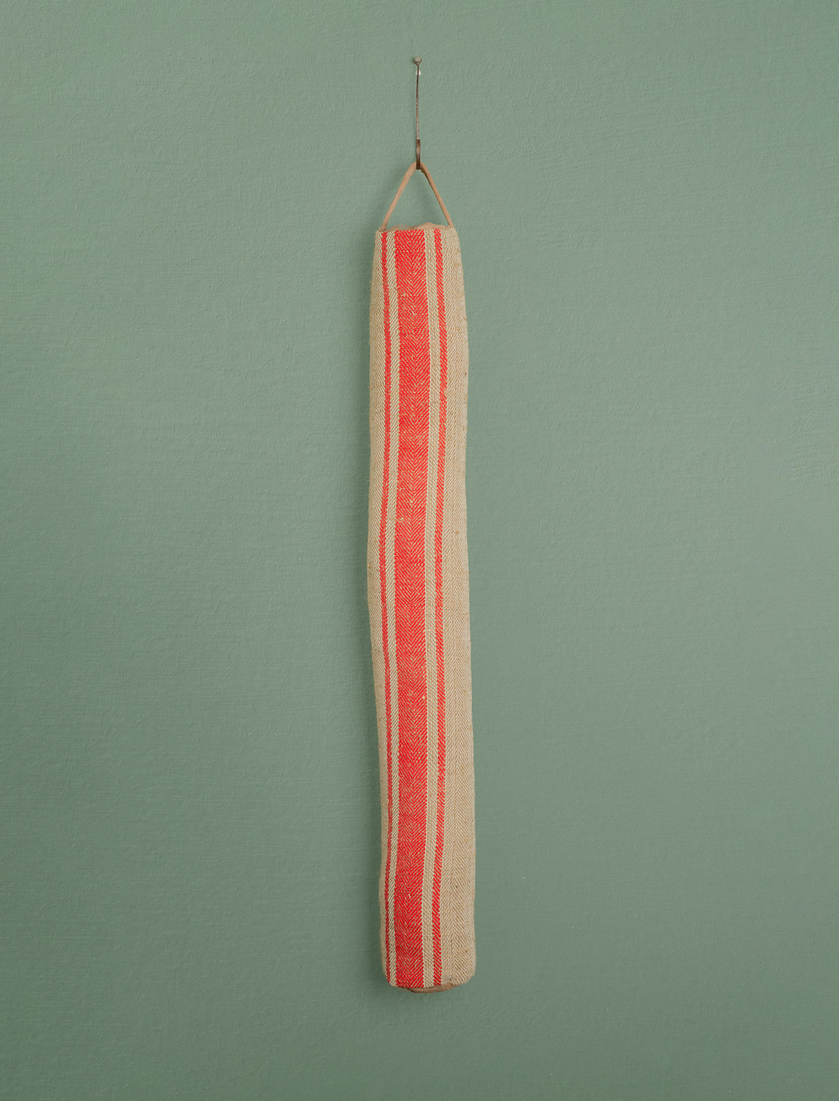 Grain Sack Draught Excluder // Red Stripe