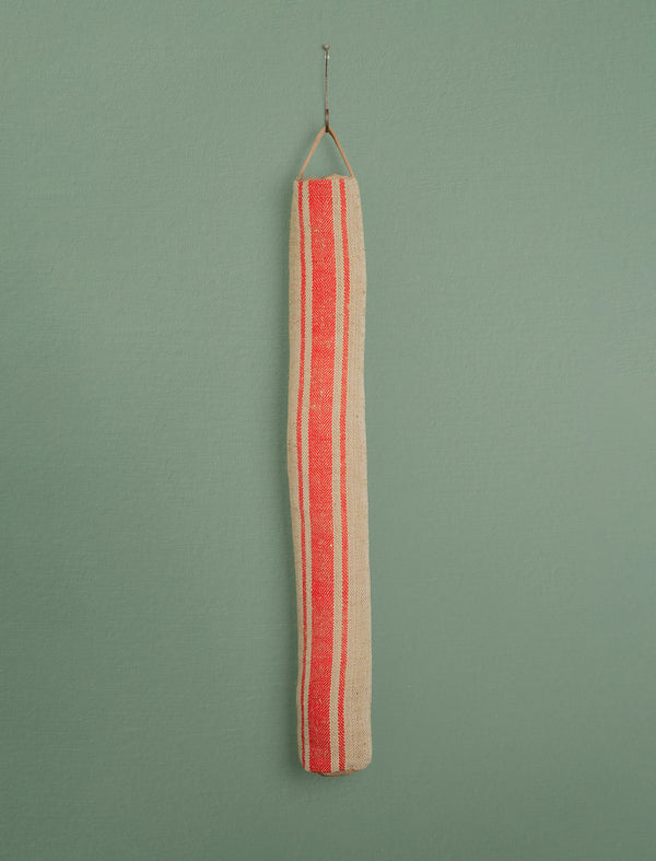 Grain Sack Draught Excluder // Red Stripe