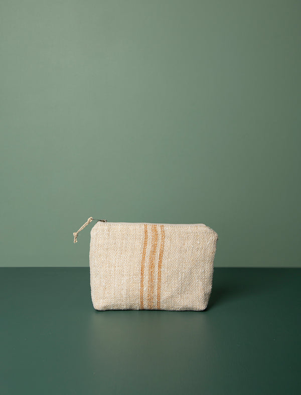 Grain Sack Workers Pouch // Tan