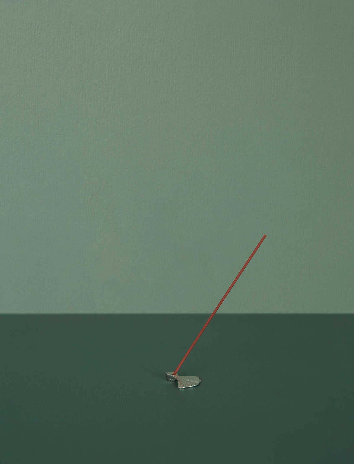 Japanese Pewter Incense Holder // Ginkgo