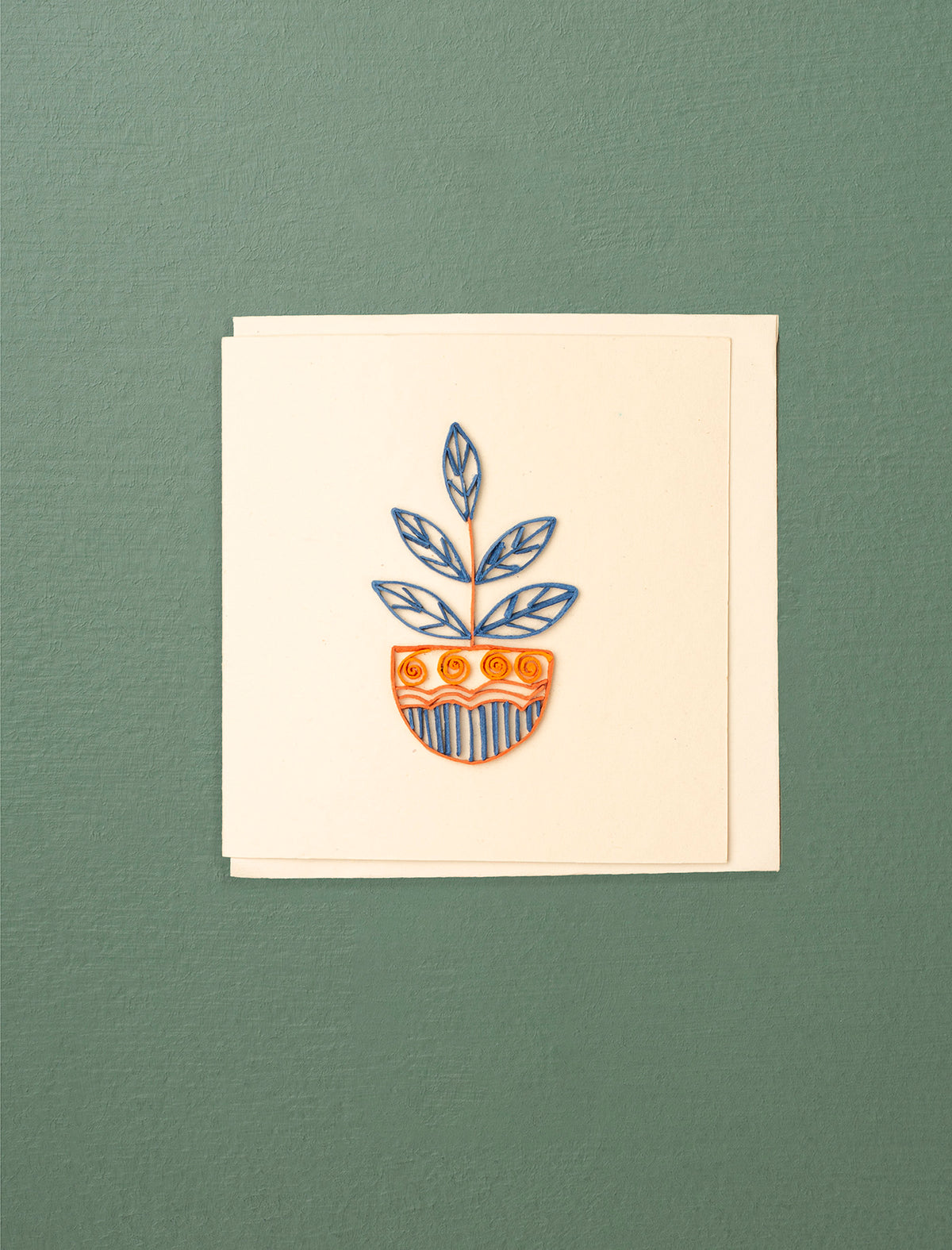 Jute Paper Note Card // Plant