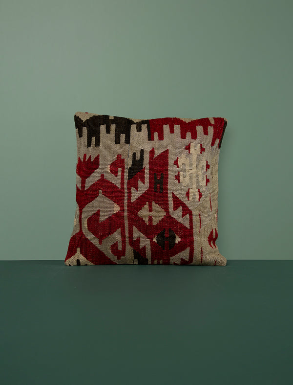 Vintage Kilim Cushion 40cm // Six