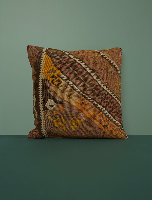 Vintage Kilim Cushion 50cm // Three