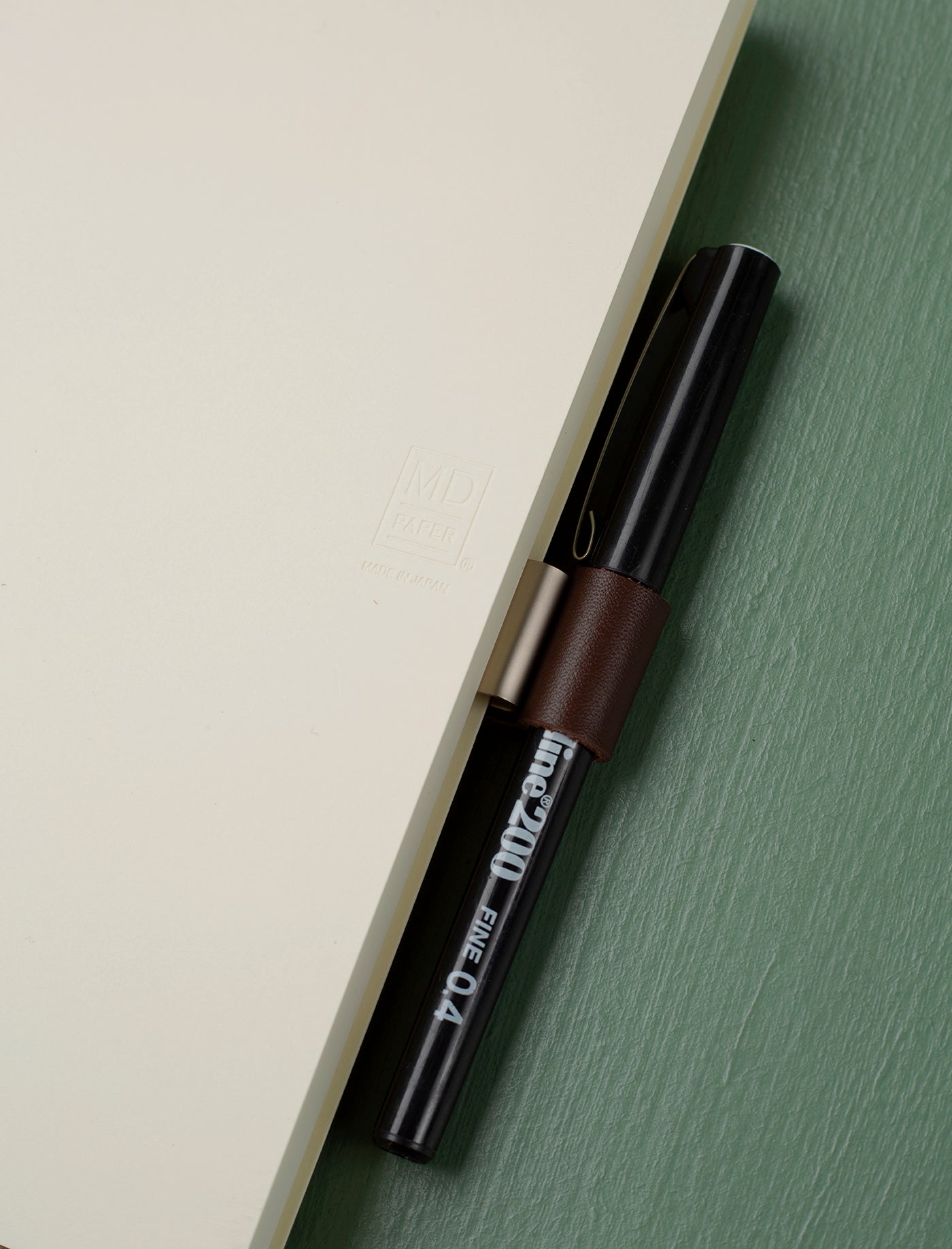 Leather Notebook Pen Holder // Brown