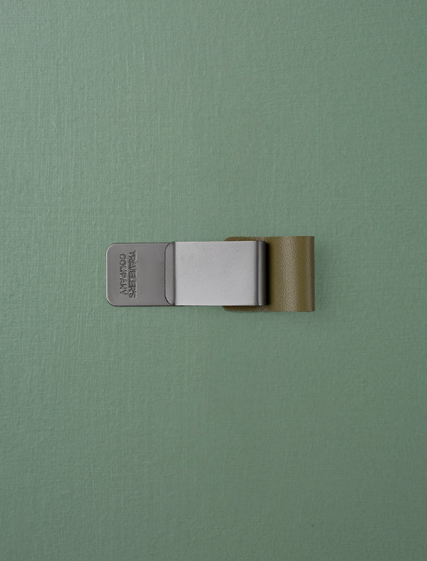 Leather Notebook Pen Holder // Olive
