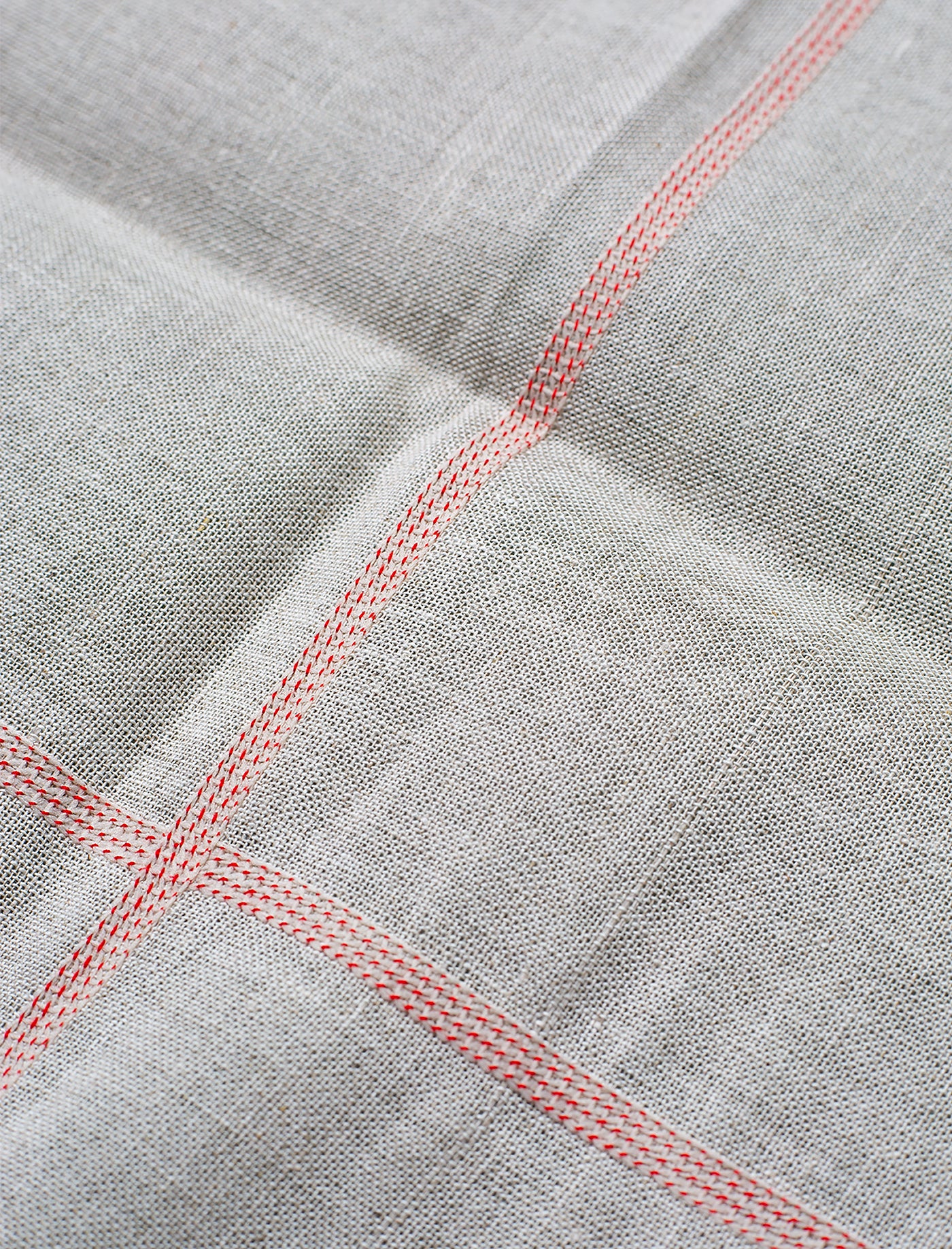 Linen Cotton Napkins // Red Line