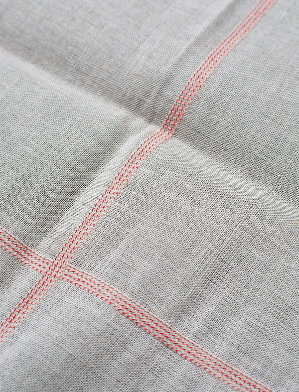 Linen Cotton Napkins // Red Line