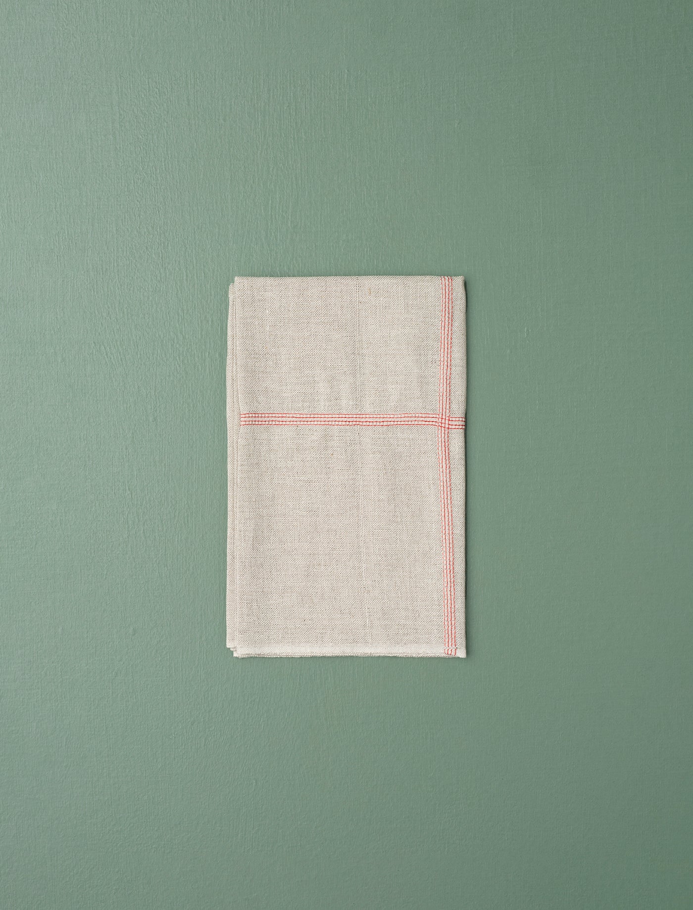 Linen Cotton Napkins // Red Line