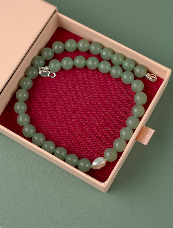 Marbles Necklace // Aventurine