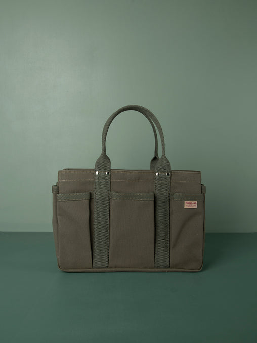 Multi Pocket Tote Bag // Green