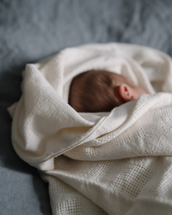 Cot Baby Blanket // Ivory