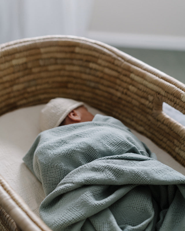 Cot Baby Blanket // Blue Green