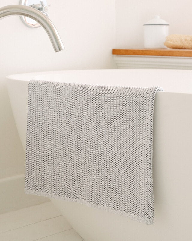 Cotton Rib Bath Mat // Bleach