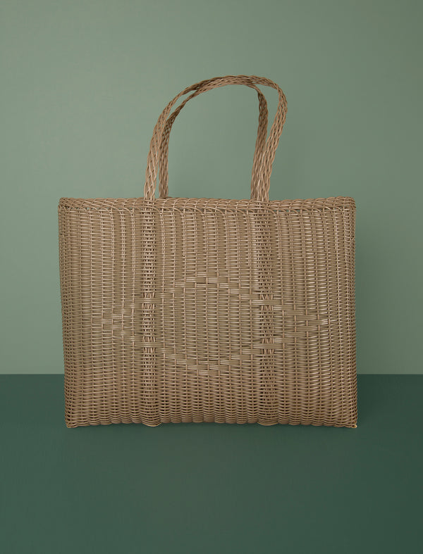 Basket Weave Tote // Sand