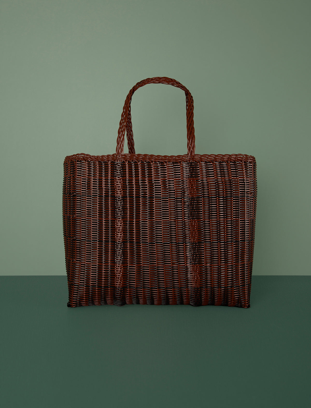 Quadretti Tote // Chocolate & Black