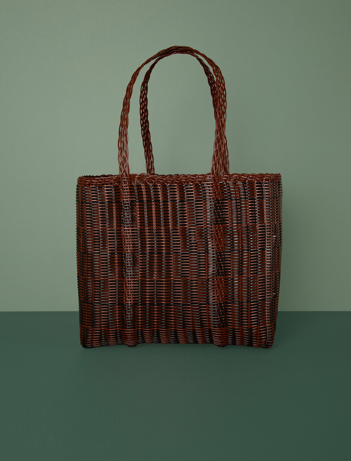 Quadretti Tote // Chocolate & Black