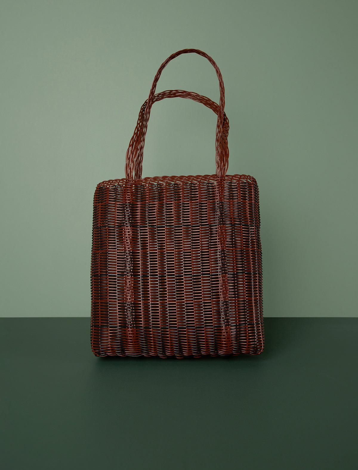Quadretti Tote // Chocolate & Black