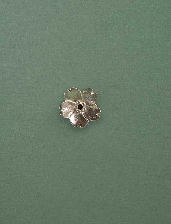 Japanese Pewter Incense Holder // Cherry Blossom