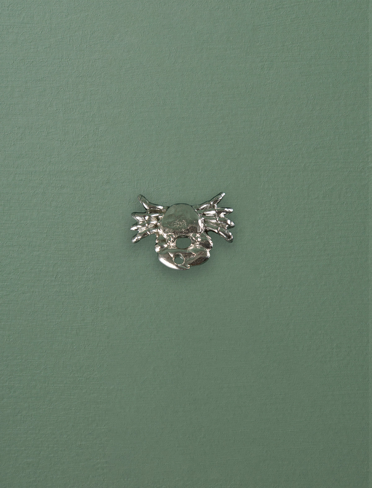 Japanese Pewter Incense Holder // Sea Crab