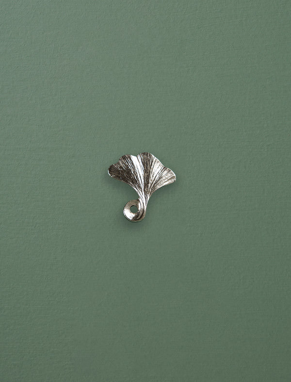 Japanese Pewter Incense Holder // Ginkgo