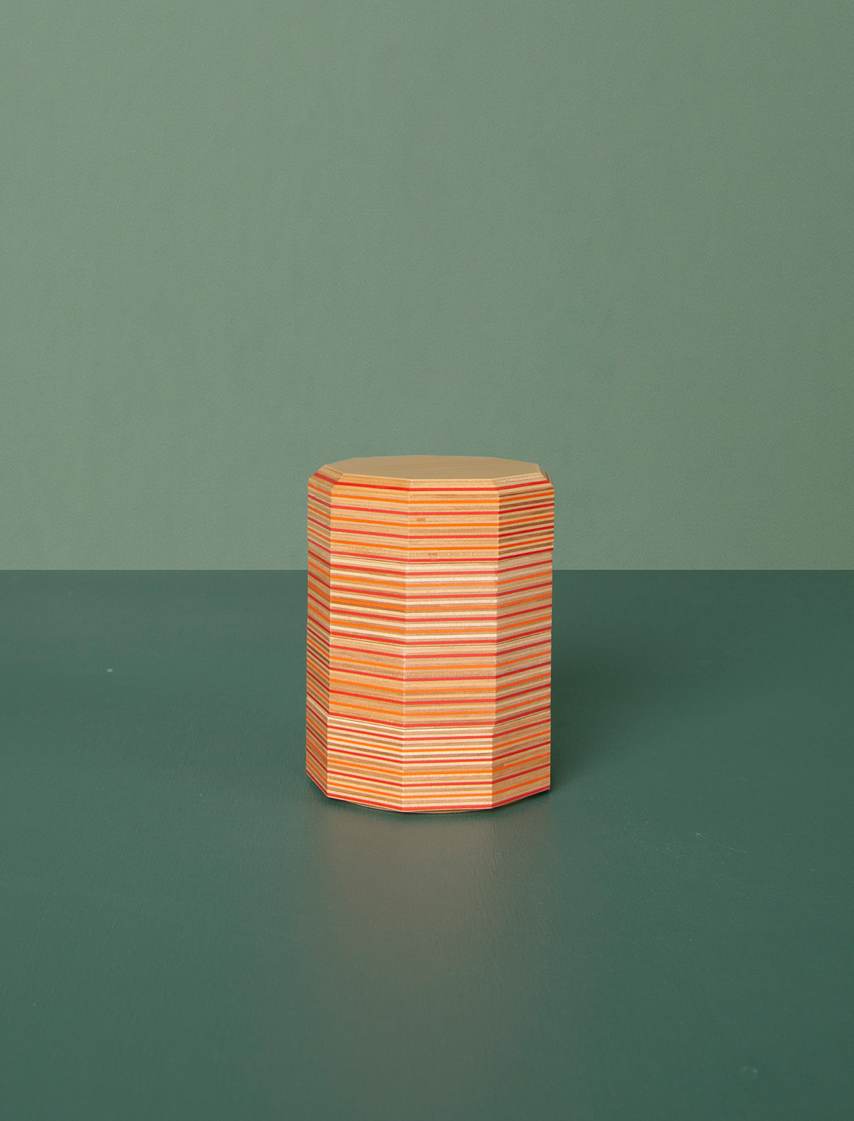 Polygon Accessory Tray // Red Orange