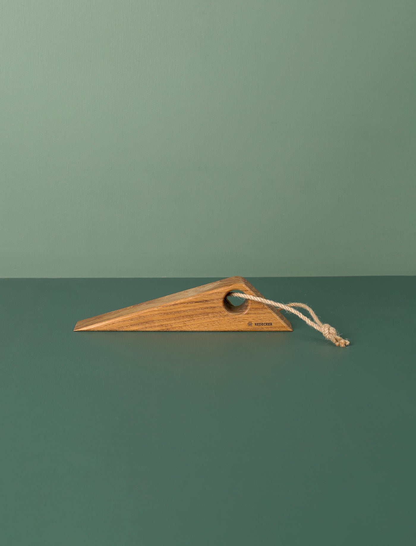 Oak Door Stop With Strap