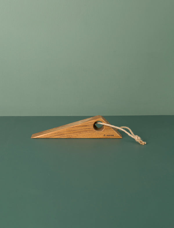 Oak Door Stop With Strap