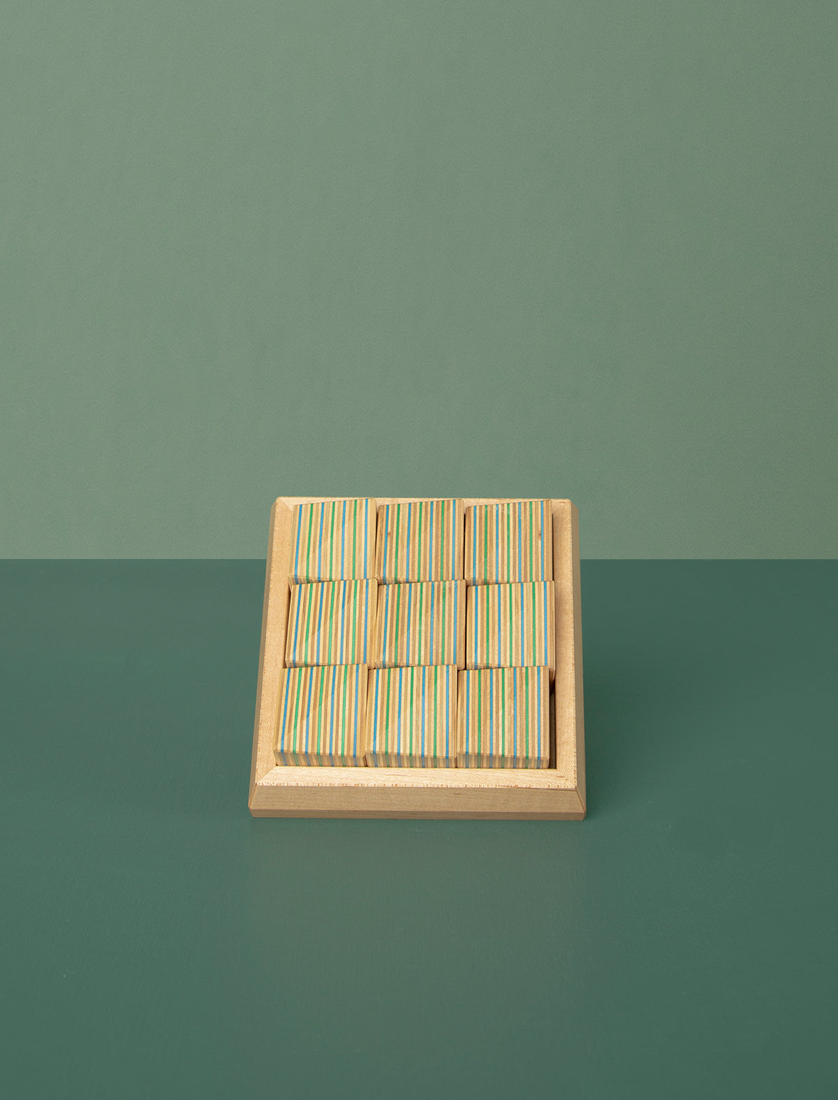 Ridge Block Puzzle // Blue Green