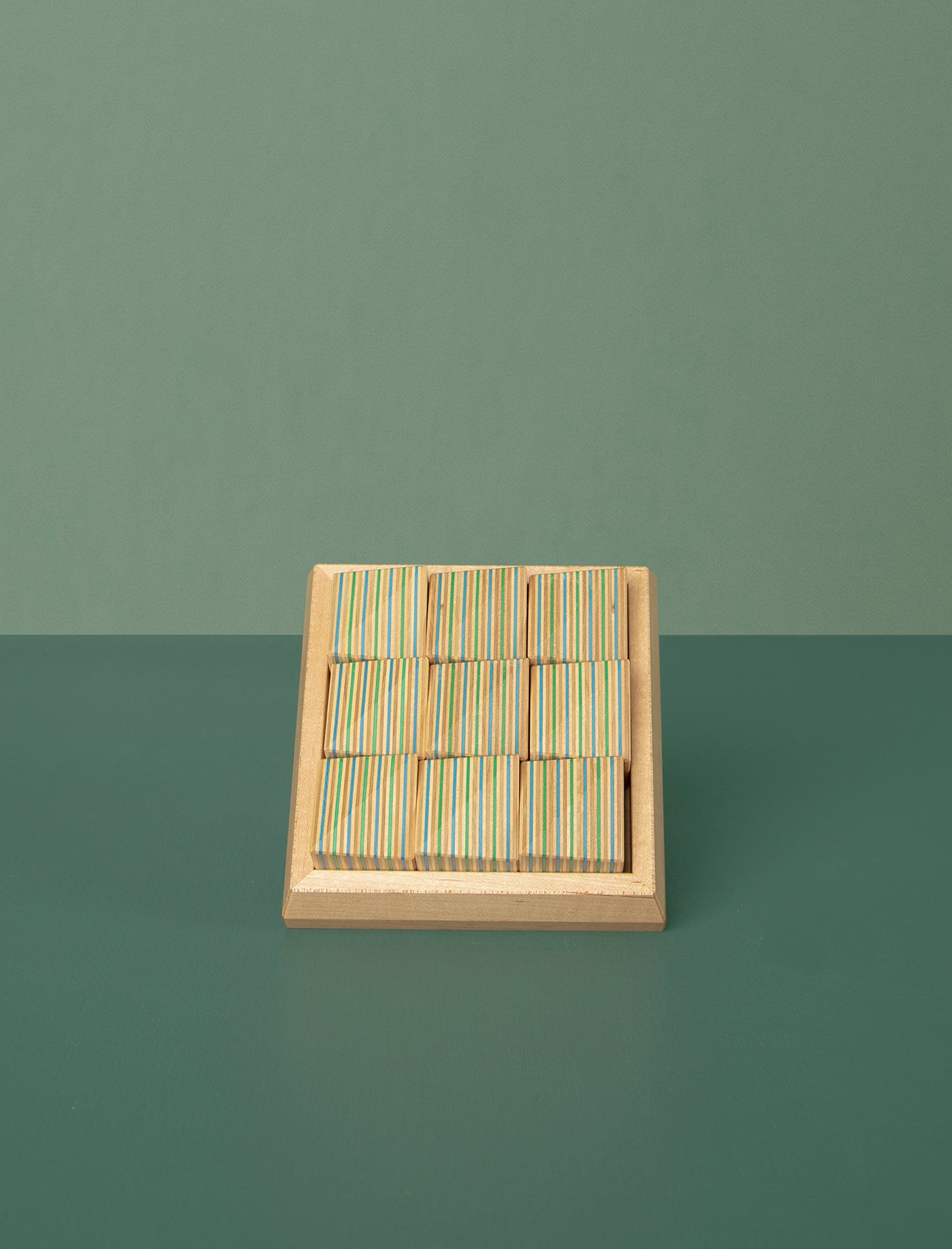Ridge Block Puzzle // Blue Green
