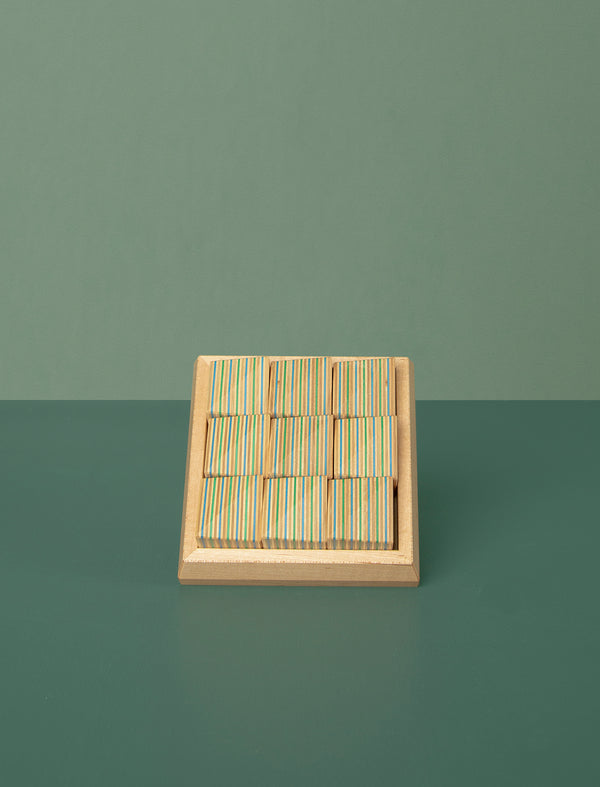 Ridge Block Puzzle // Blue Green