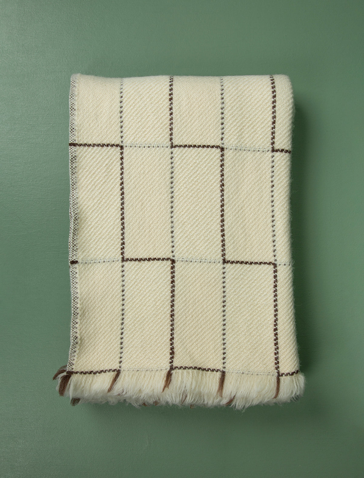 Stairs Blanket // Cream & Brown