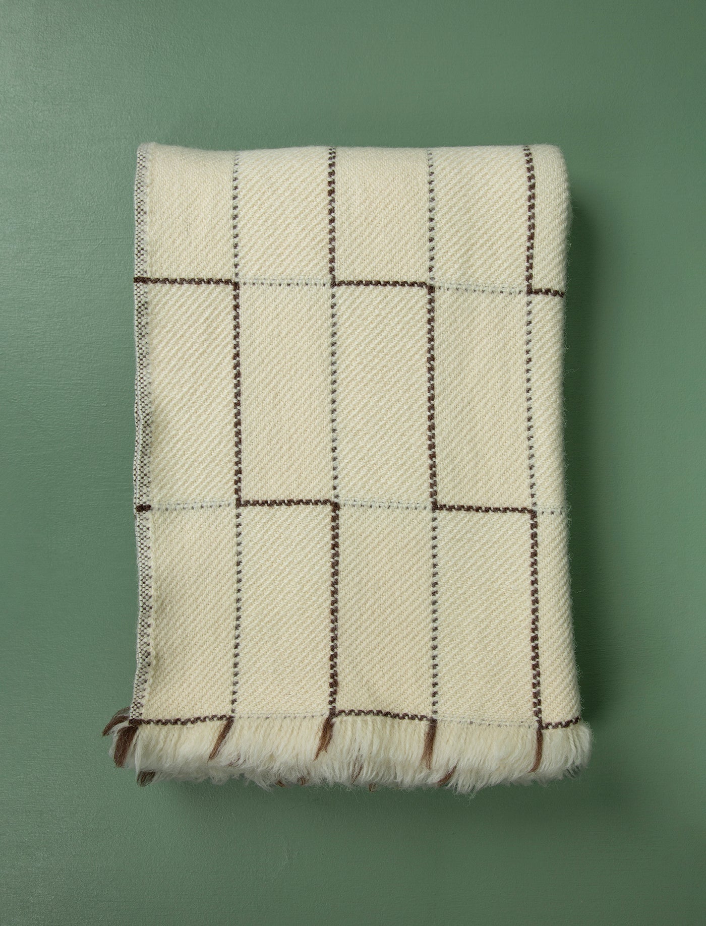 Stairs Blanket // Cream & Brown