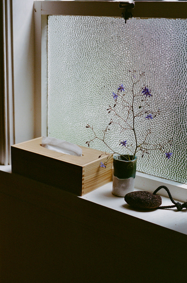 Chestnut Tissue Box