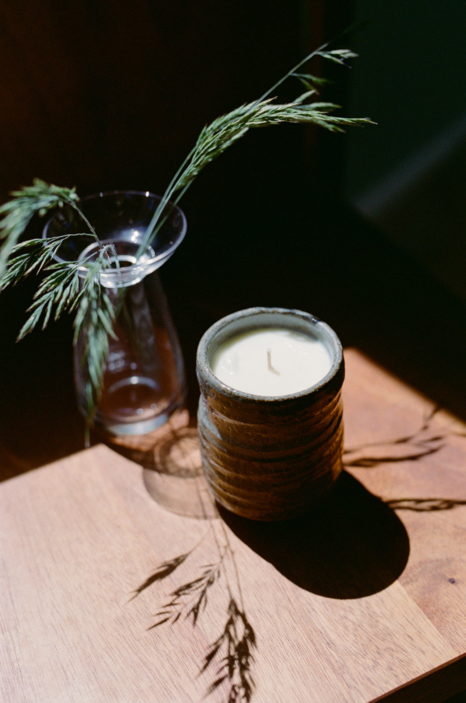 Matsu Bronze & Black Clay Candle // Maido