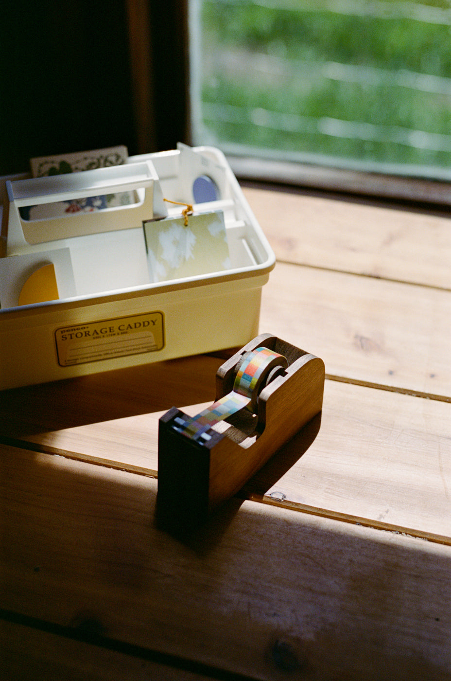Wooden Tape Dispenser // Brown