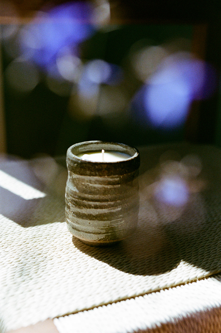 Matsu Bronze & Black Clay Candle // Maido