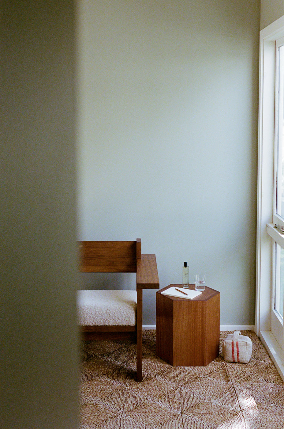Grain Sack Door Stop // Red Stripe