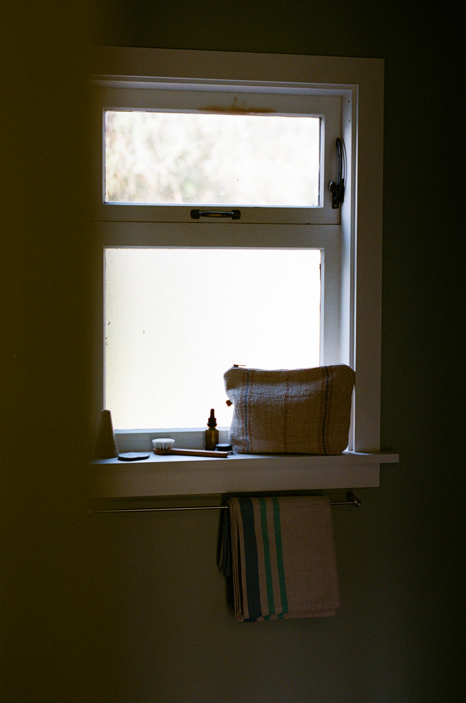 Grain Sack Workers Pouch // Green Blue