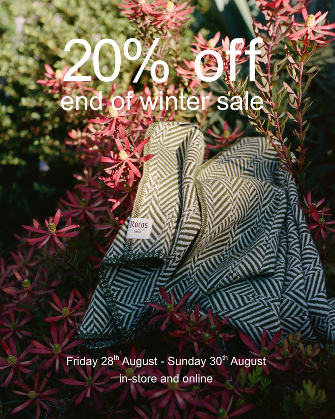 End of Winter Sale // 20% off